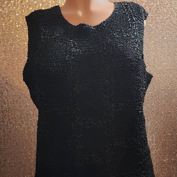 Black Sequins Two Piece Set: Shirt & Sweater/ Blazer/Jacket - Picture 3 of 4